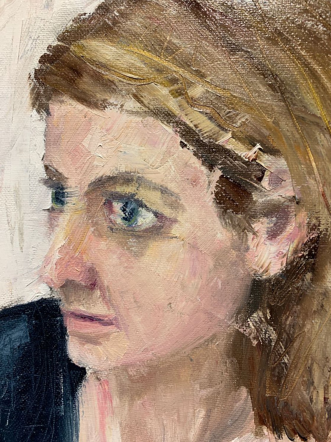 A painting titled 'Wide Eyes by Ryan Louder' by Ryan Louder