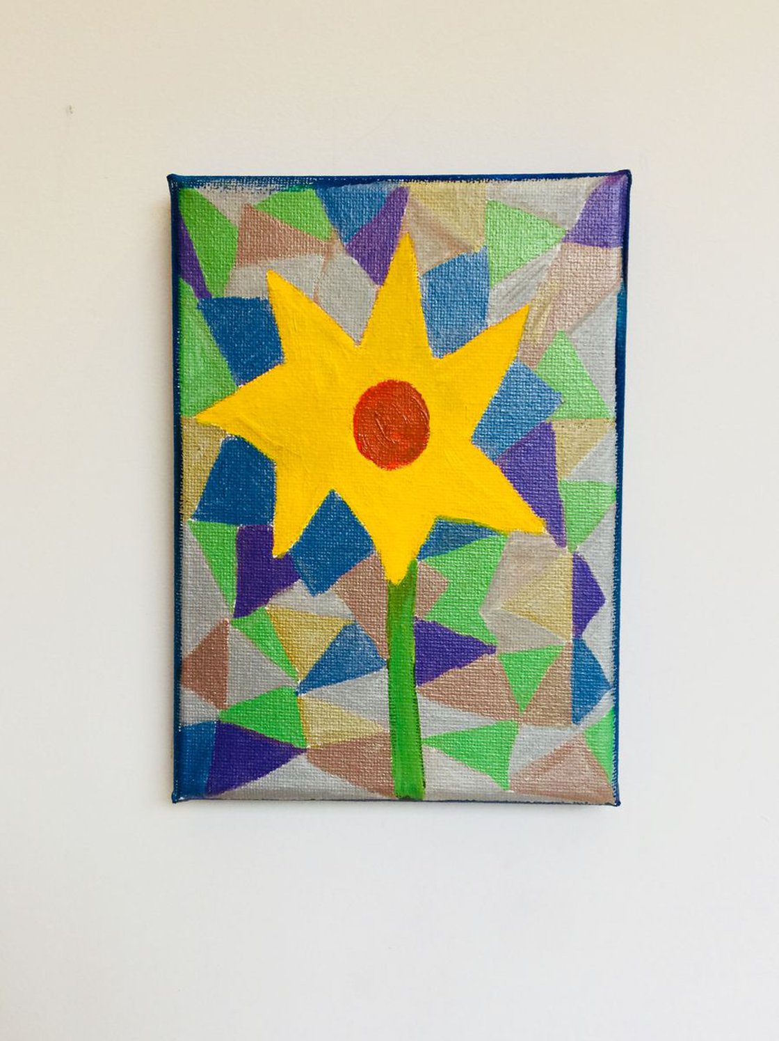 A painting titled '7 Petals by Ryan Louder' by Ryan Louder