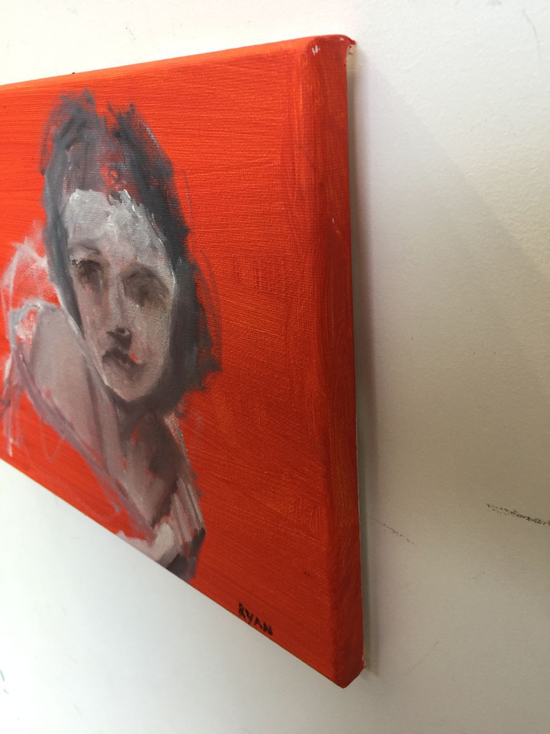 A painting titled 'Sunday In Bed by Ryan Louder' by Ryan Louder