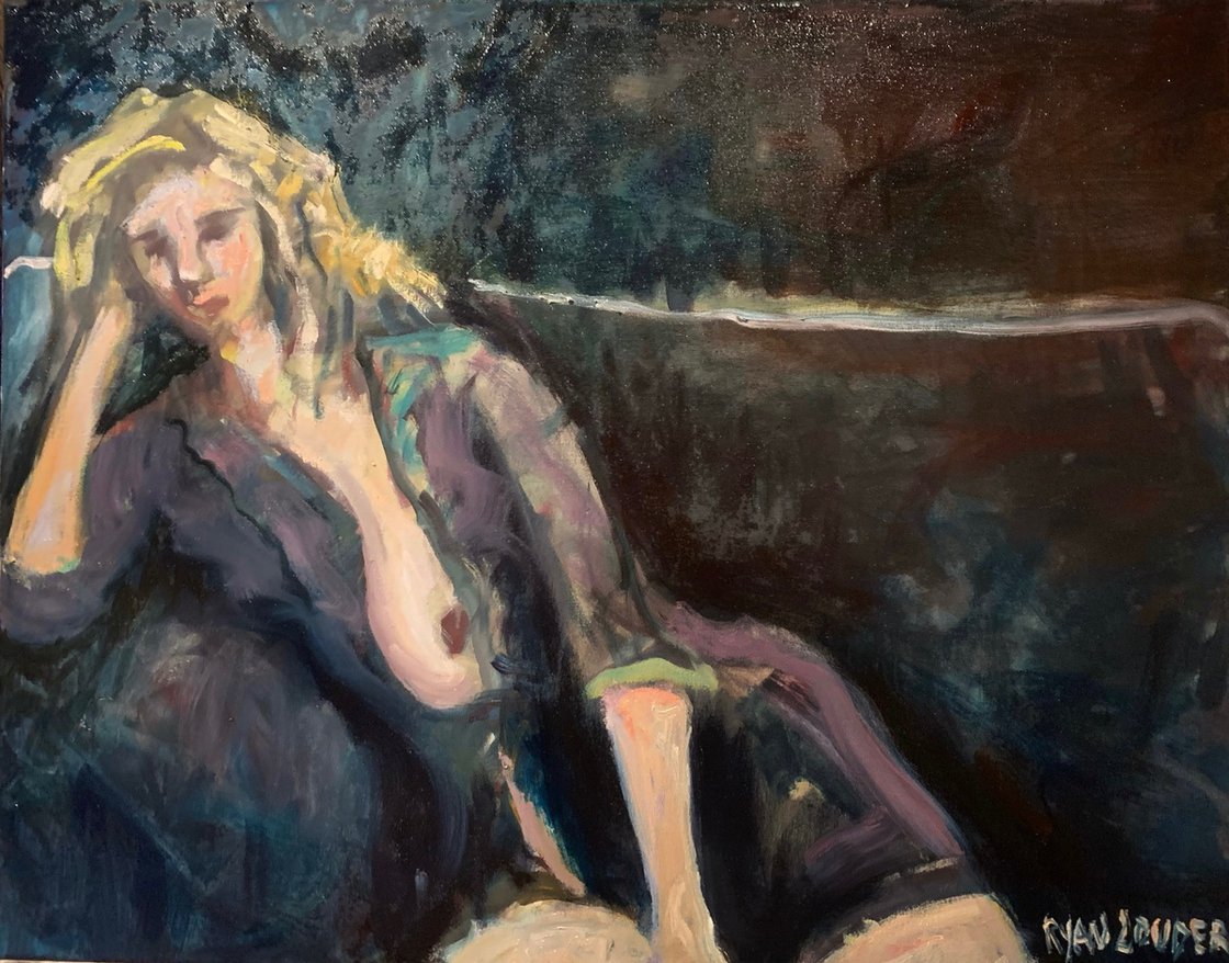 A painting titled 'Reflective Thoughts On Freedom by Ryan Louder' by Ryan Louder