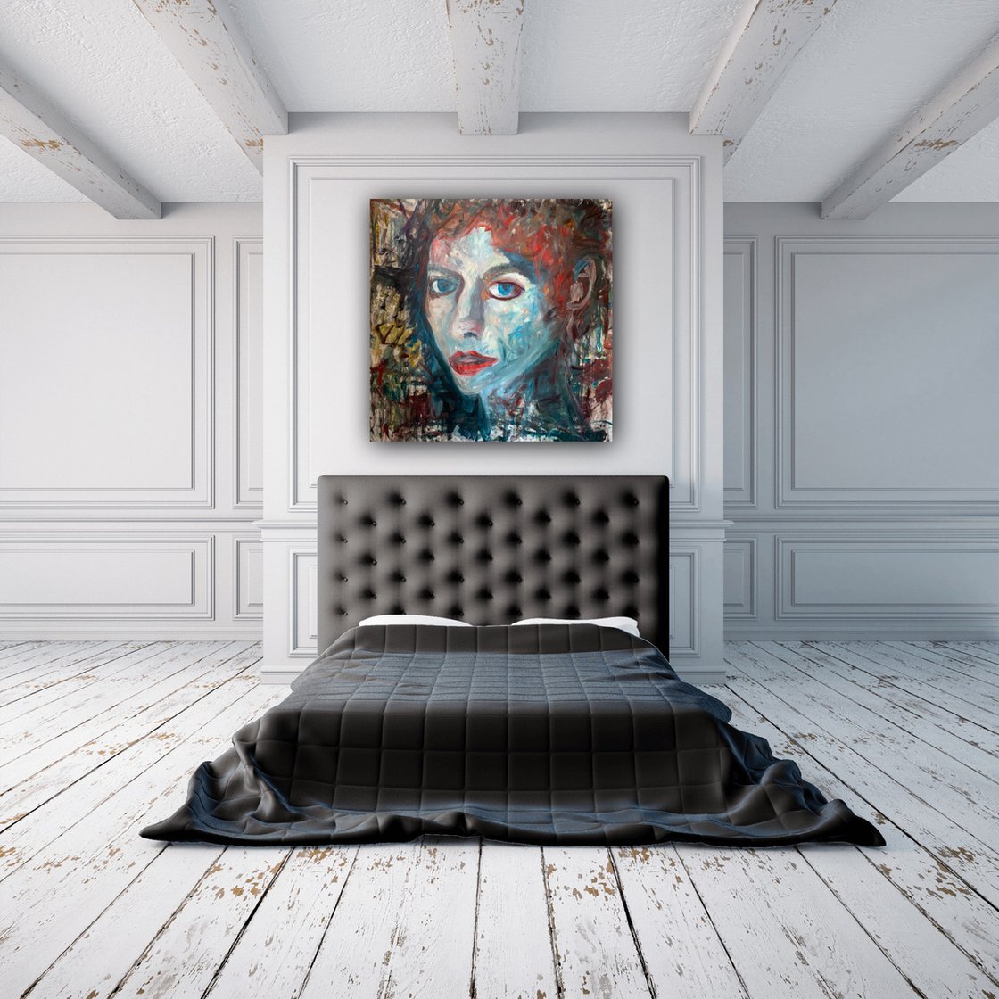 A painting titled 'Moulin Rouge by Ryan Louder' by Ryan Louder