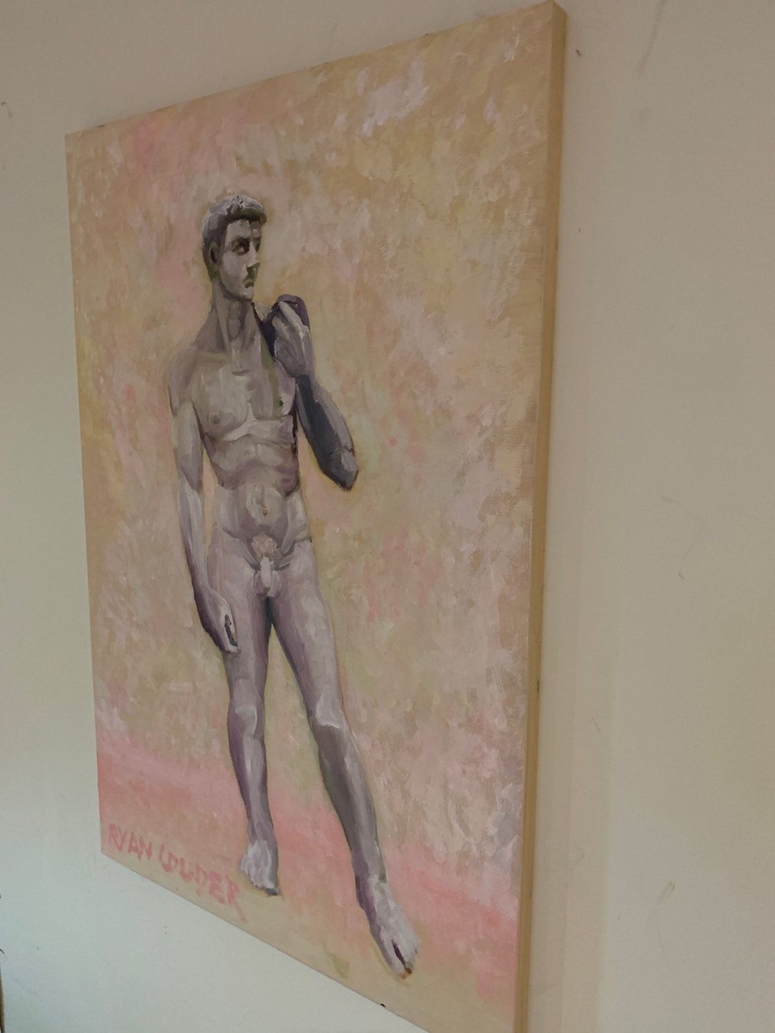 A painting titled 'David by Ryan Louder' by Ryan Louder