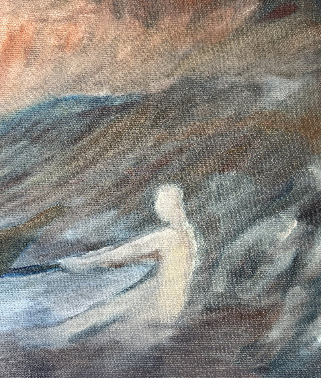 A painting titled 'Past Present and Future by Ryan Louder' by Ryan Louder