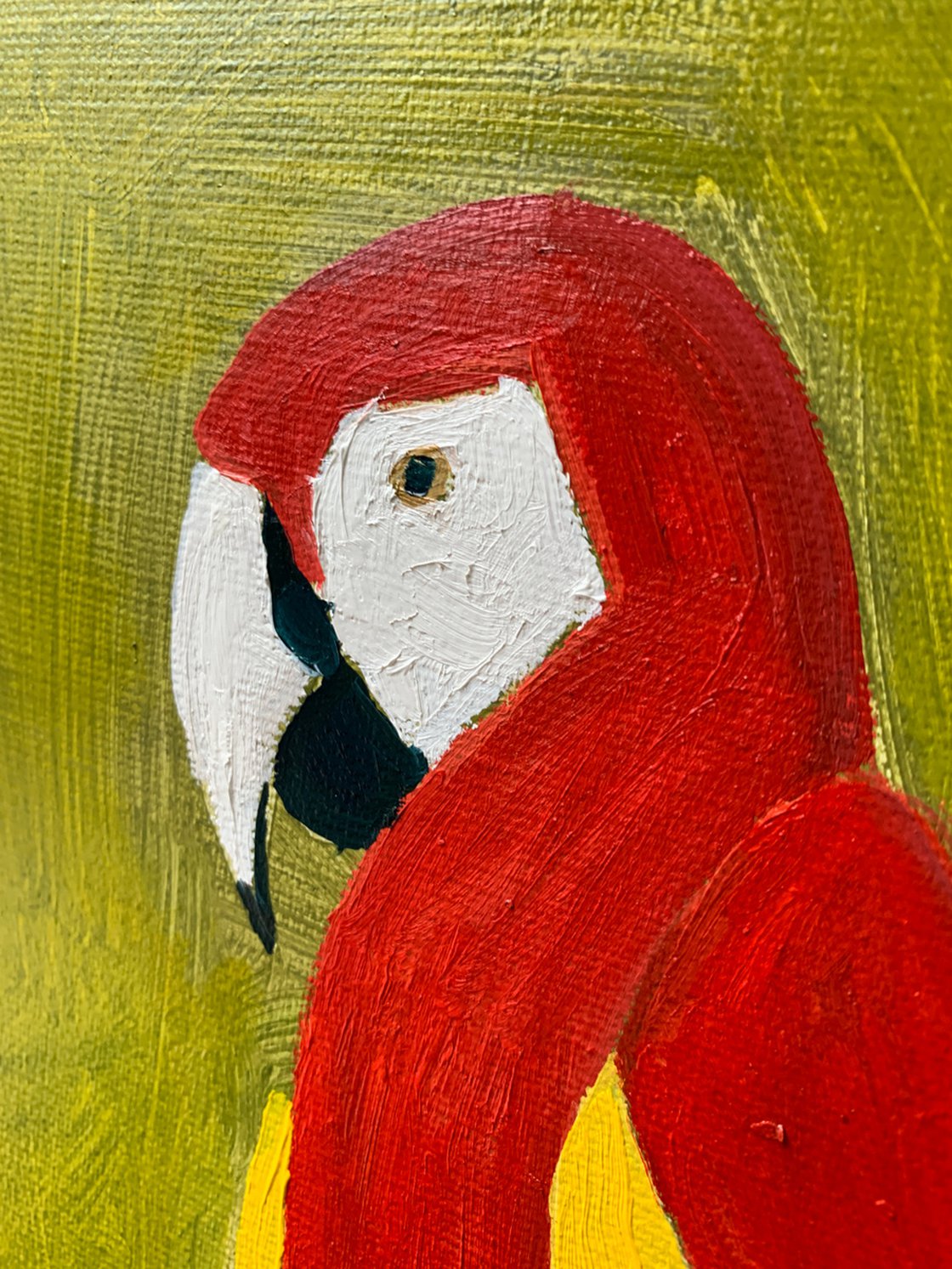A painting titled 'Two Birds by Ryan Louder' by Ryan Louder
