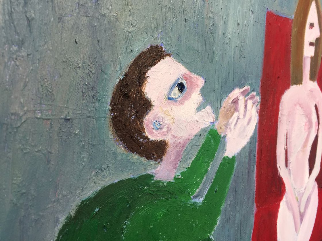 A painting titled 'Esmeraldas Indifference 20x24 Oil On Canvas by Ryan Louder' by Ryan Louder