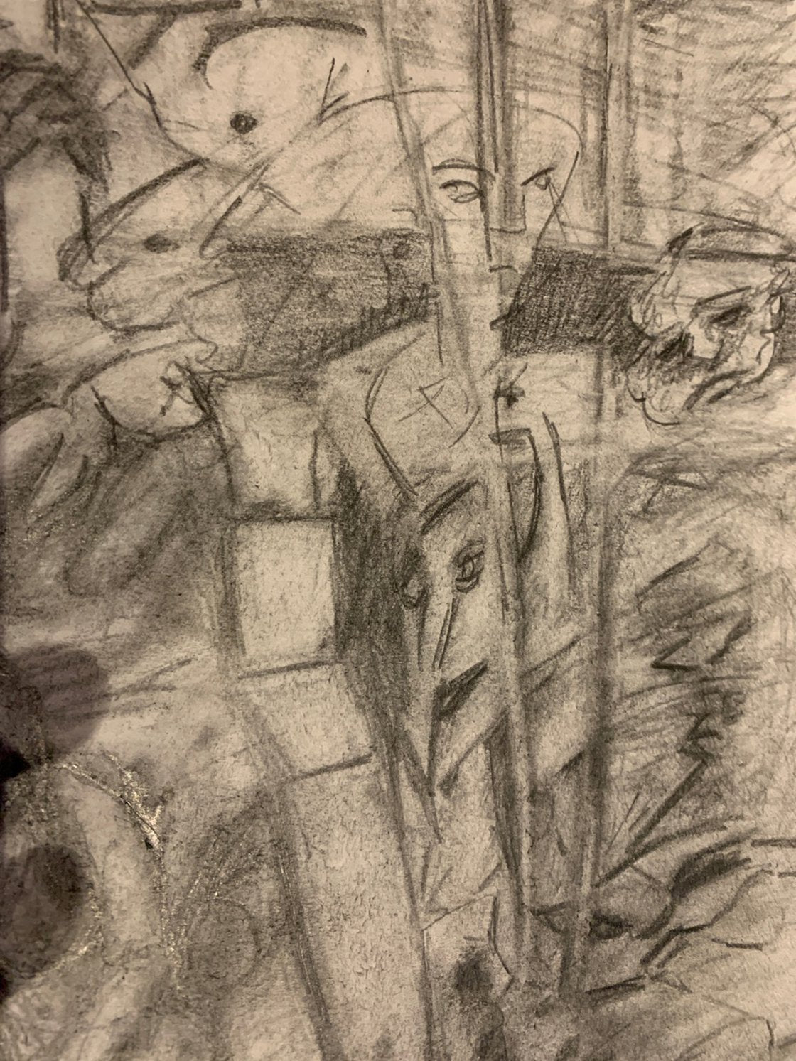 A painting titled 'Night Garden by Ryan Louder' by Ryan Louder