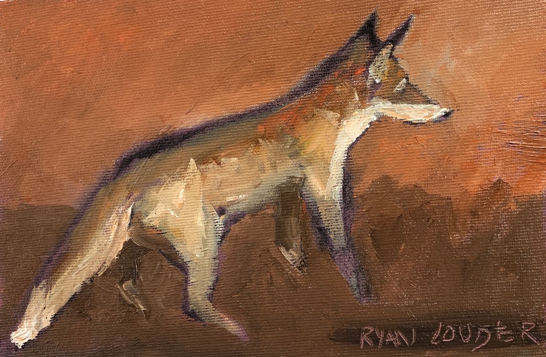 Fox by Ryan Louder - Hahnemühle German Etching Fine Art Print