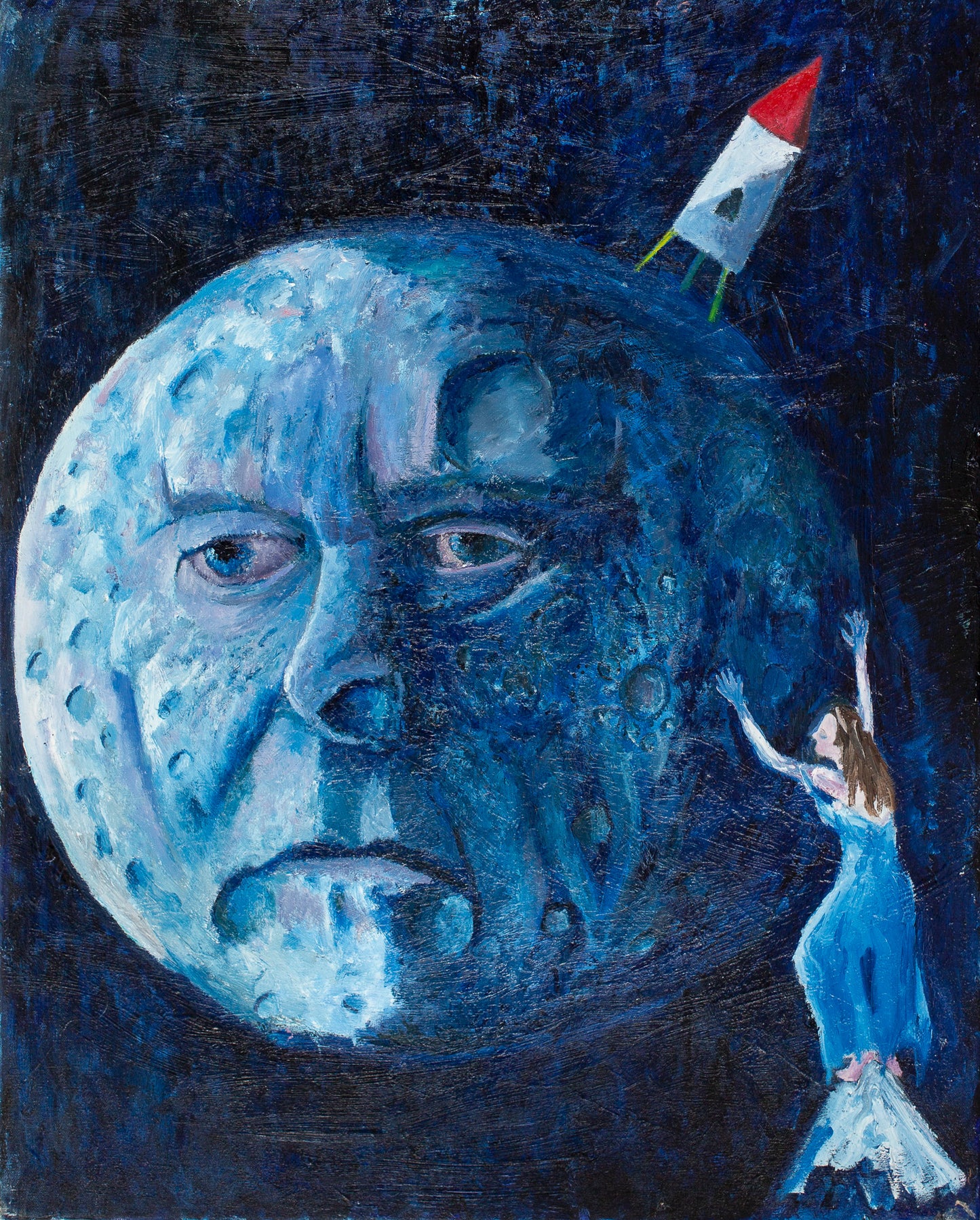 A painting titled 'The Dark Side Of The Moon' by London Paintings