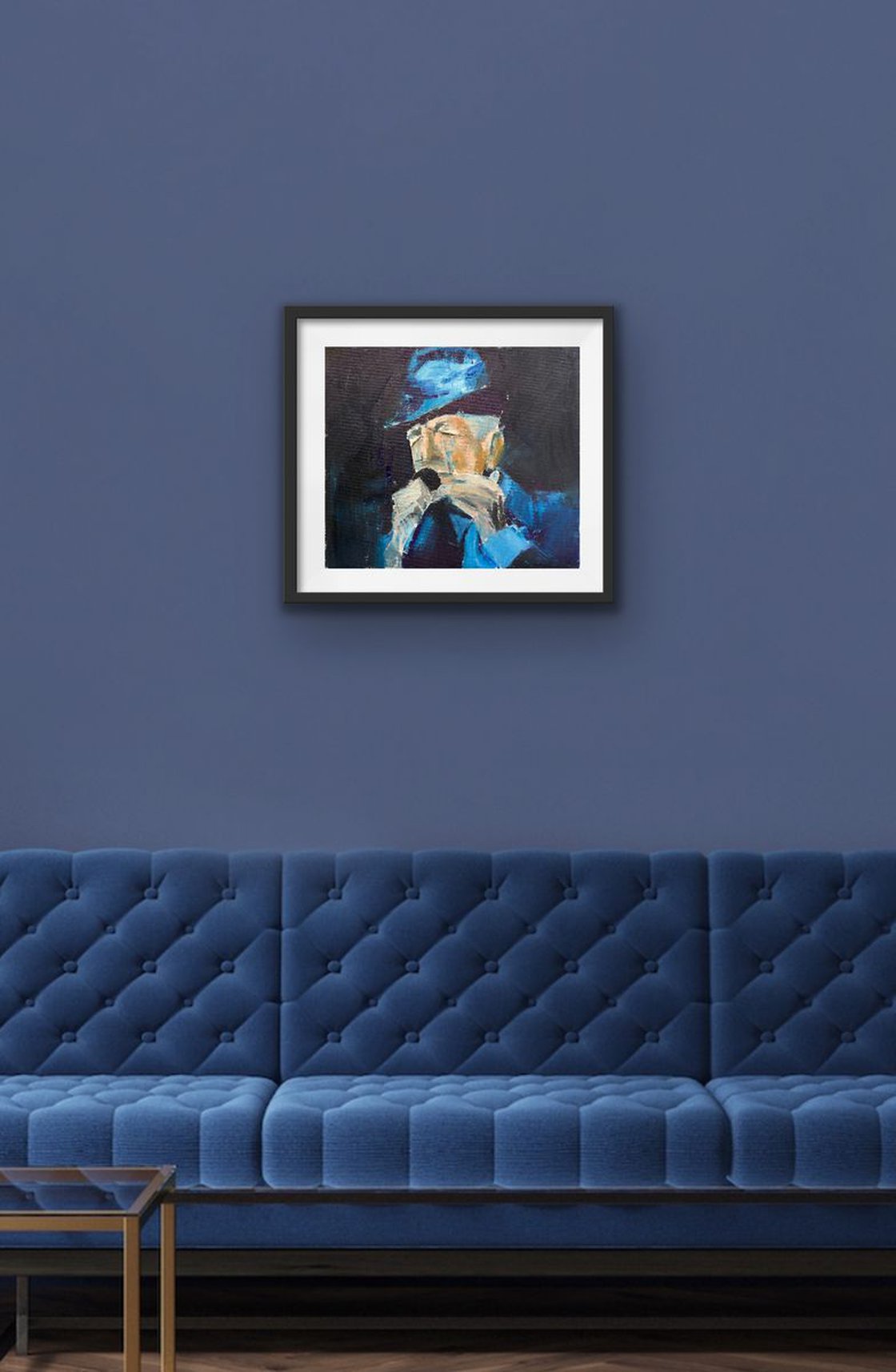 Leonard Cohen by Ryan Louder - Sold
