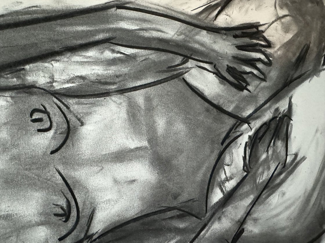 A painting titled 'Nude Study of Zomer 1 by Ryan Louder' by Ryan Louder