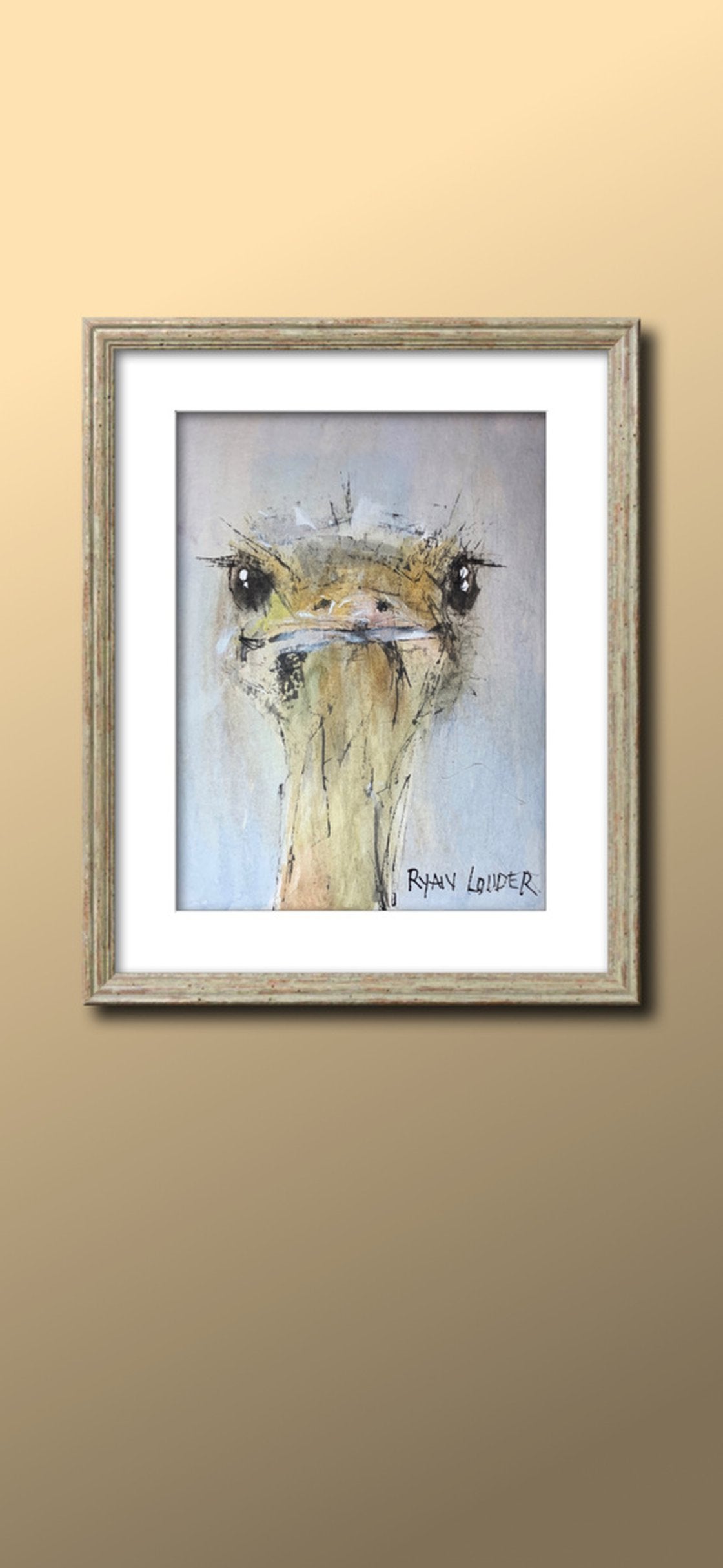 Ostrich by Ryan Louder - Sold
