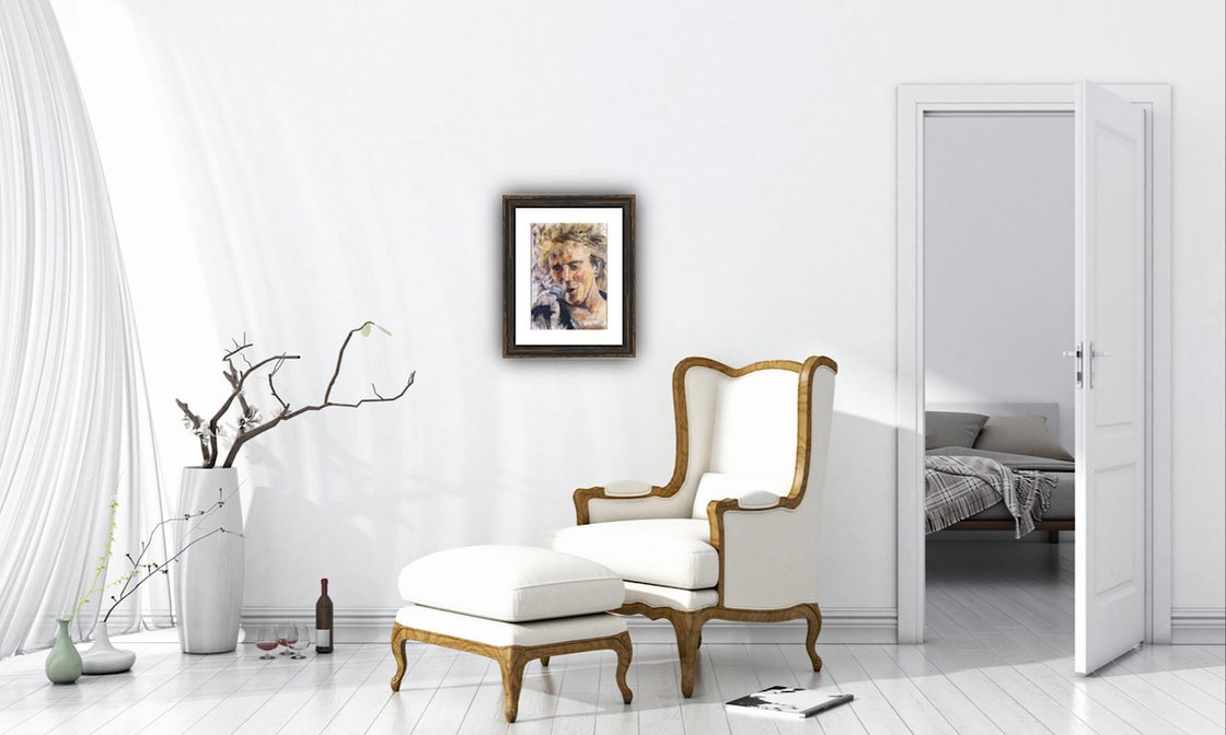 Rod Stewart by Ryan Louder - Sold