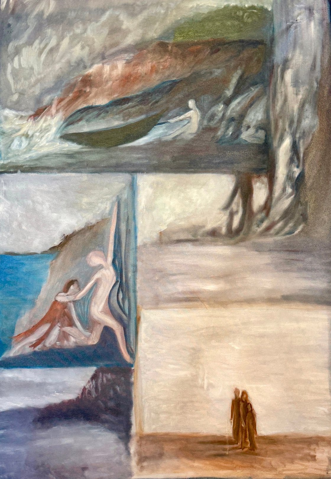 A painting titled 'Past Present and Future by Ryan Louder' by Ryan Louder