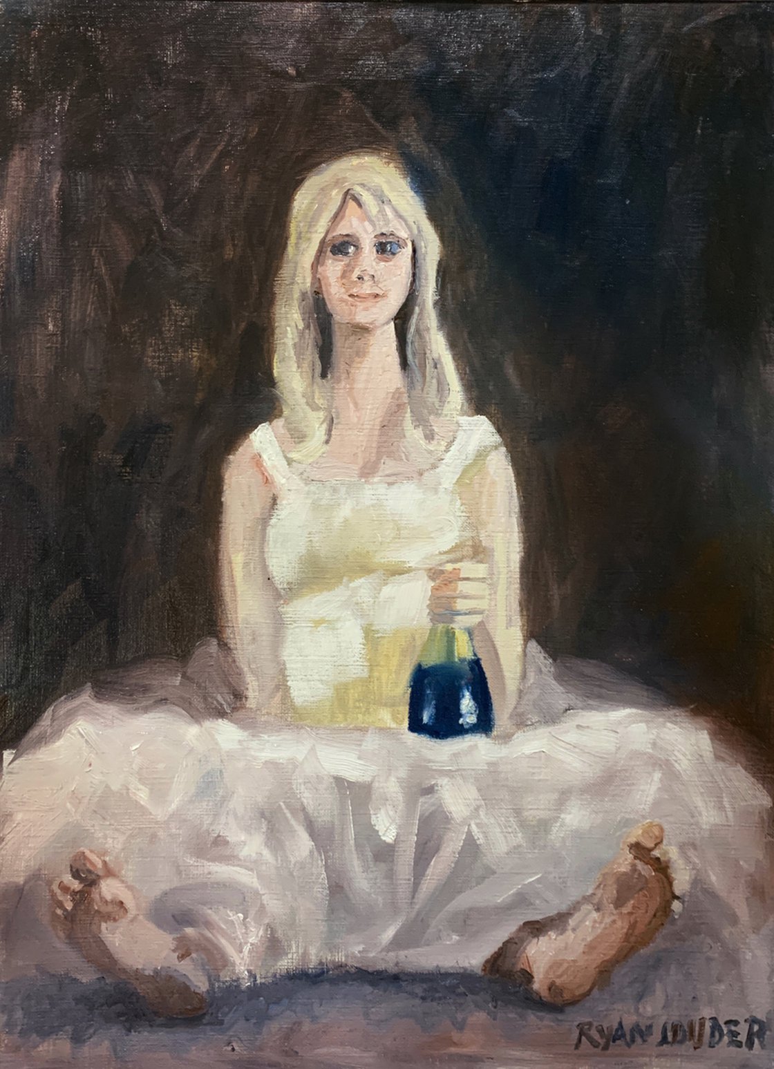 A painting titled 'End To A Perfect Day by Ryan Louder' by Ryan Louder