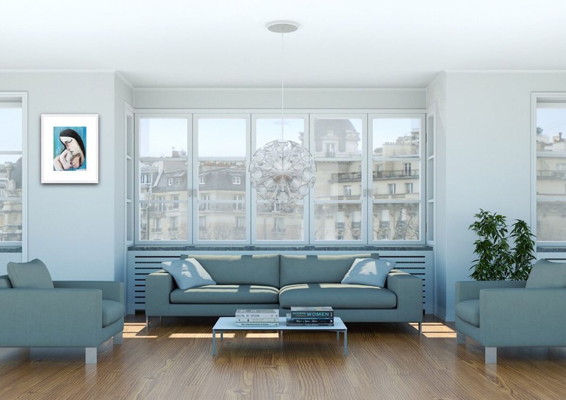 A painting titled 'A Sensual Moment by Ryan Louder' by Ryan Louder