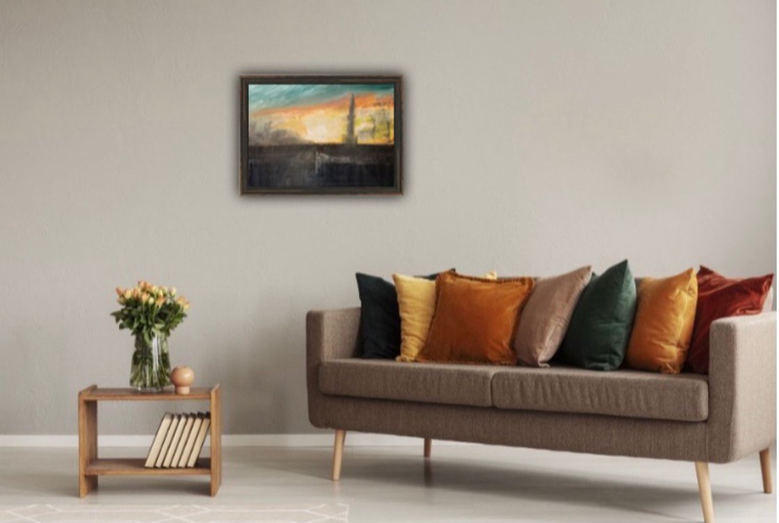 A painting titled 'Dusk In The Park by Ryan Louder' by Ryan Louder