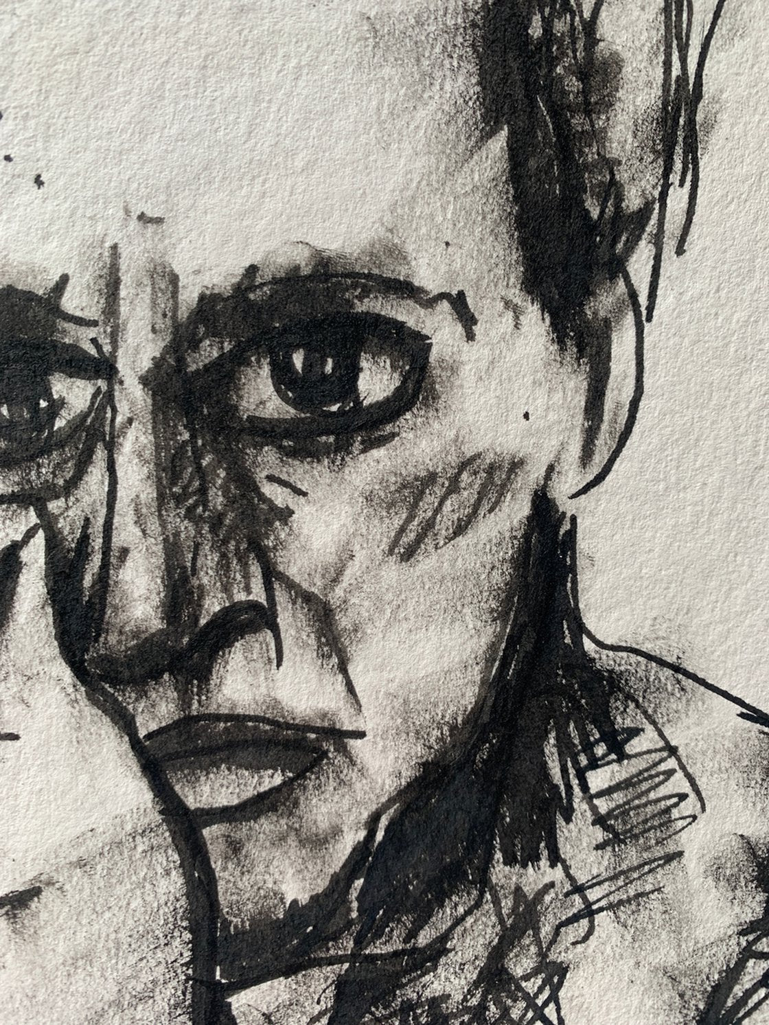 A painting titled 'The Tortured Actor by Ryan Louder' by Ryan Louder