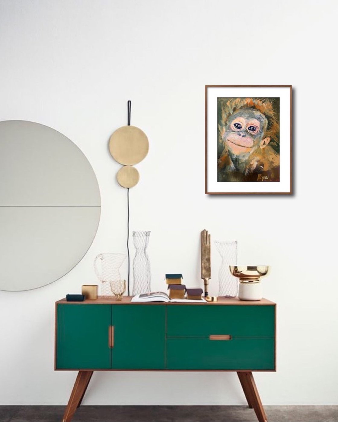 Baby Orangutan by Ryan Louder - Sold