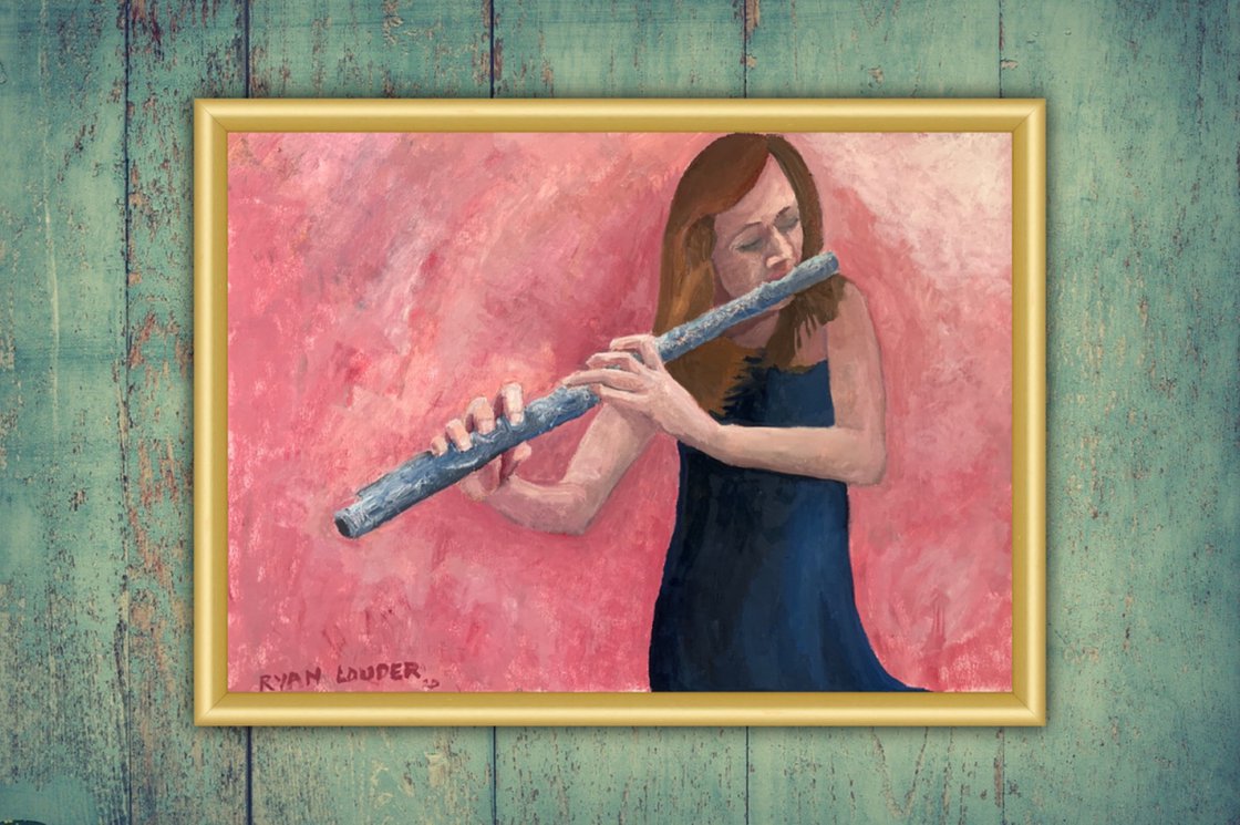 Flute Player by Ryan Louder - Sold