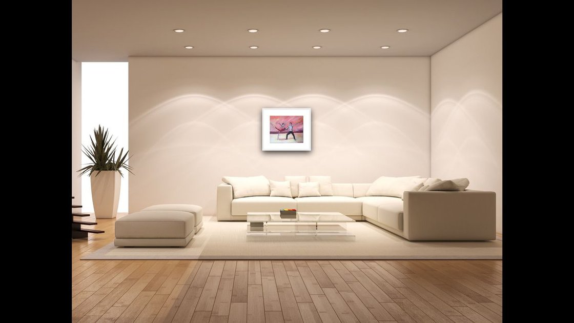 A painting titled 'Two Dancers by Ryan Louder' by Ryan Louder