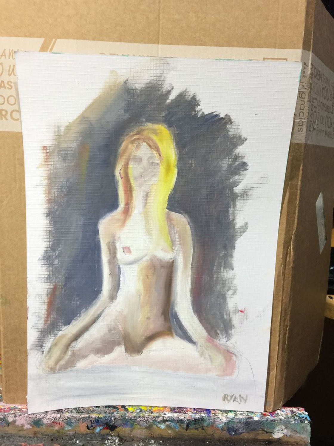 Nude Study 12 by Ryan Louder - Sold
