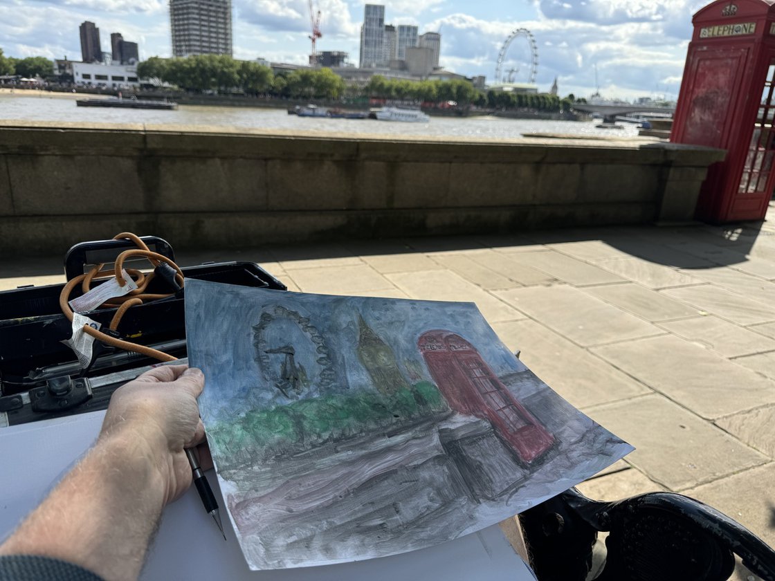 A painting titled 'London Blackfriars by Ryan Louder' by Ryan Louder