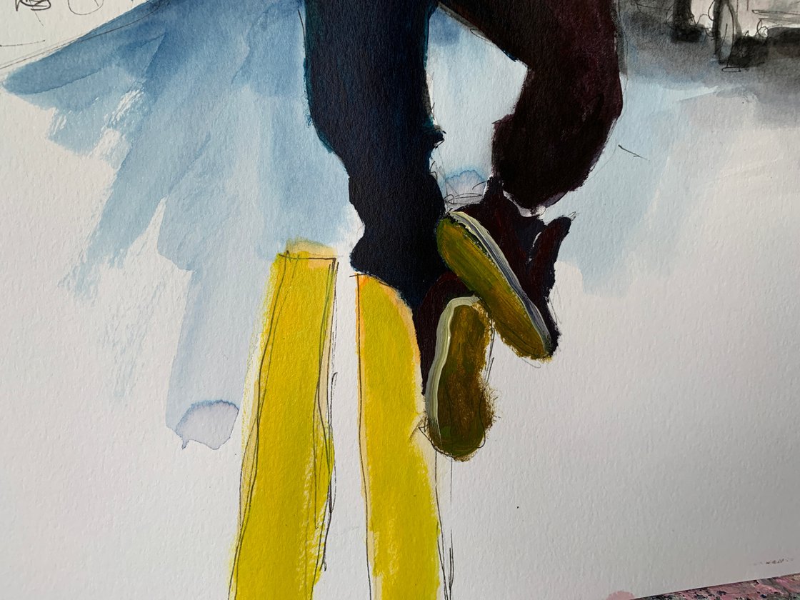 Dancing In The Street 17x24 by Ryan Louder - Sold