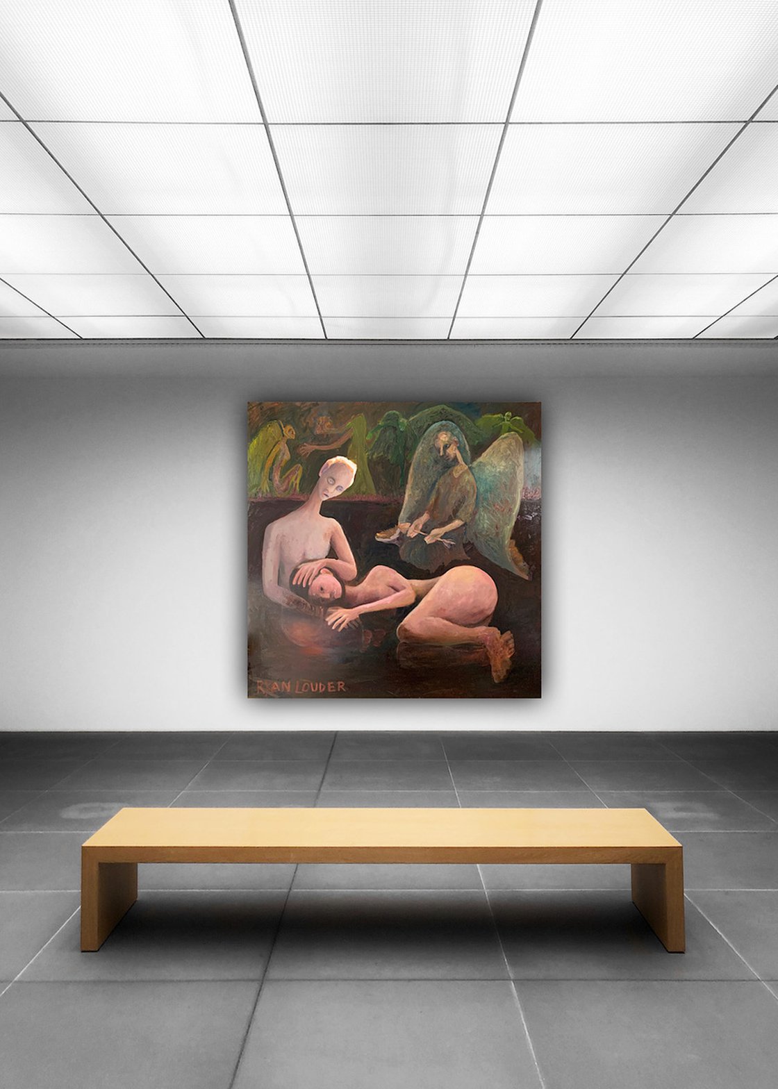 A painting titled 'Cupid’s Forgiveness by Ryan Louder' by Ryan Louder