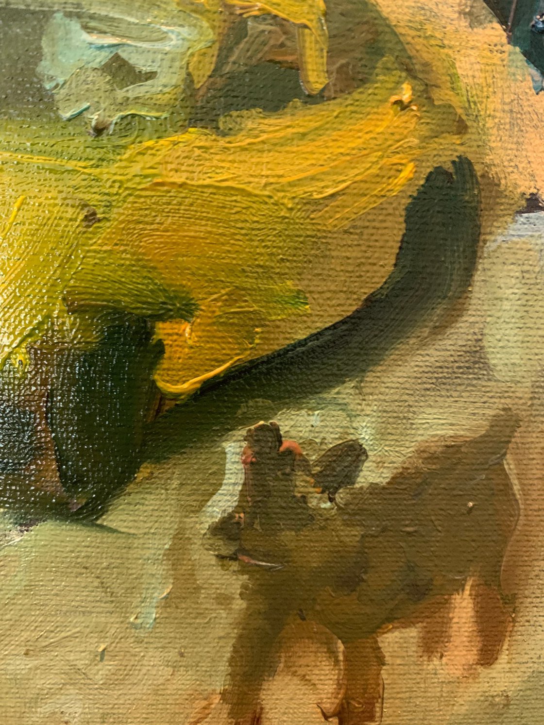 Dog Walking Before Work by Ryan Louder - Sold