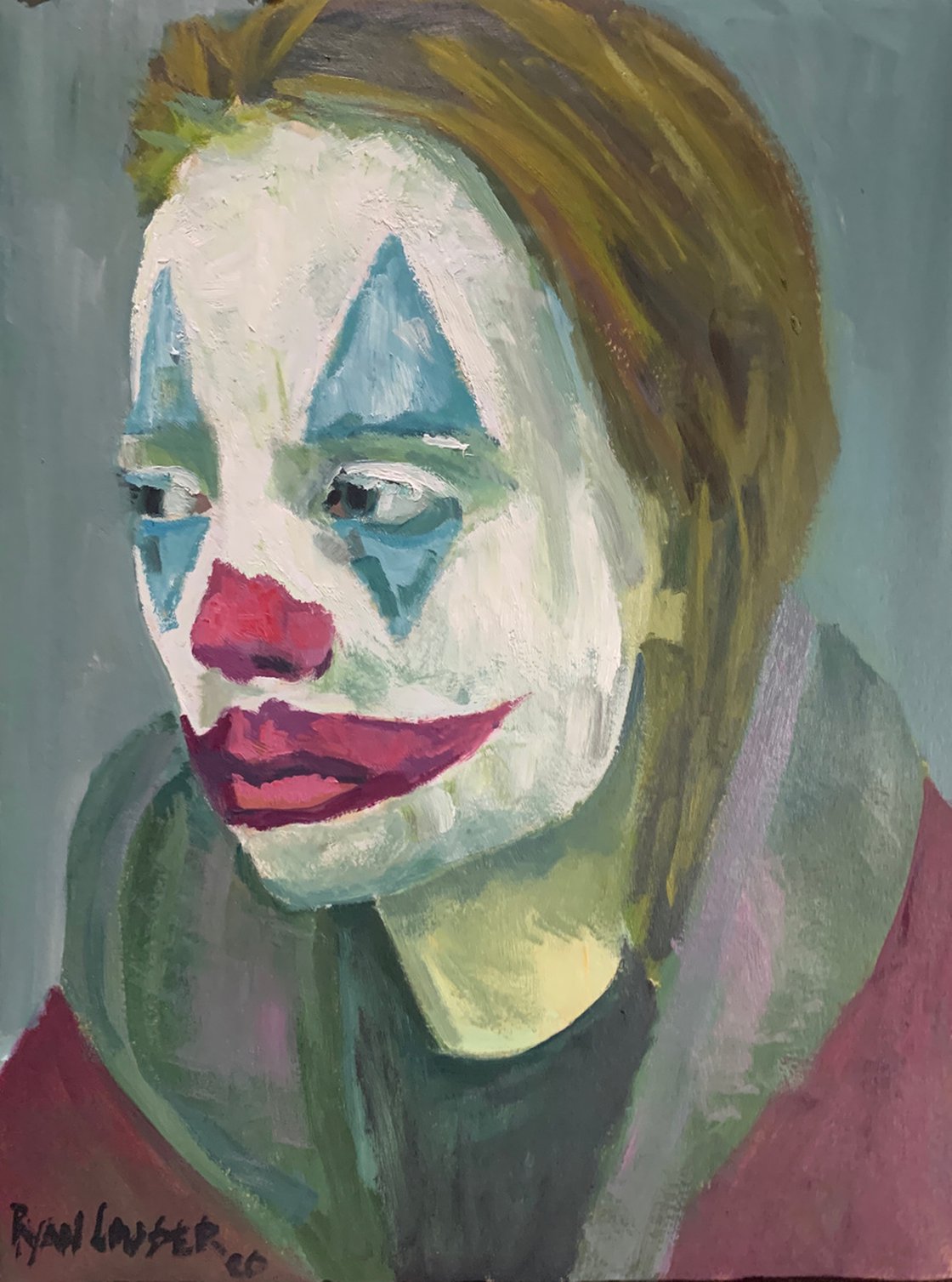 Street clown by Ryan Louder - Sold