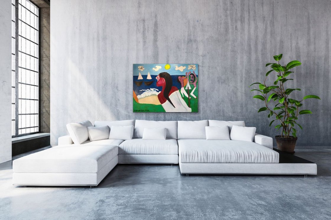 A painting titled 'Civilisation by Ryan Louder' by Ryan Louder