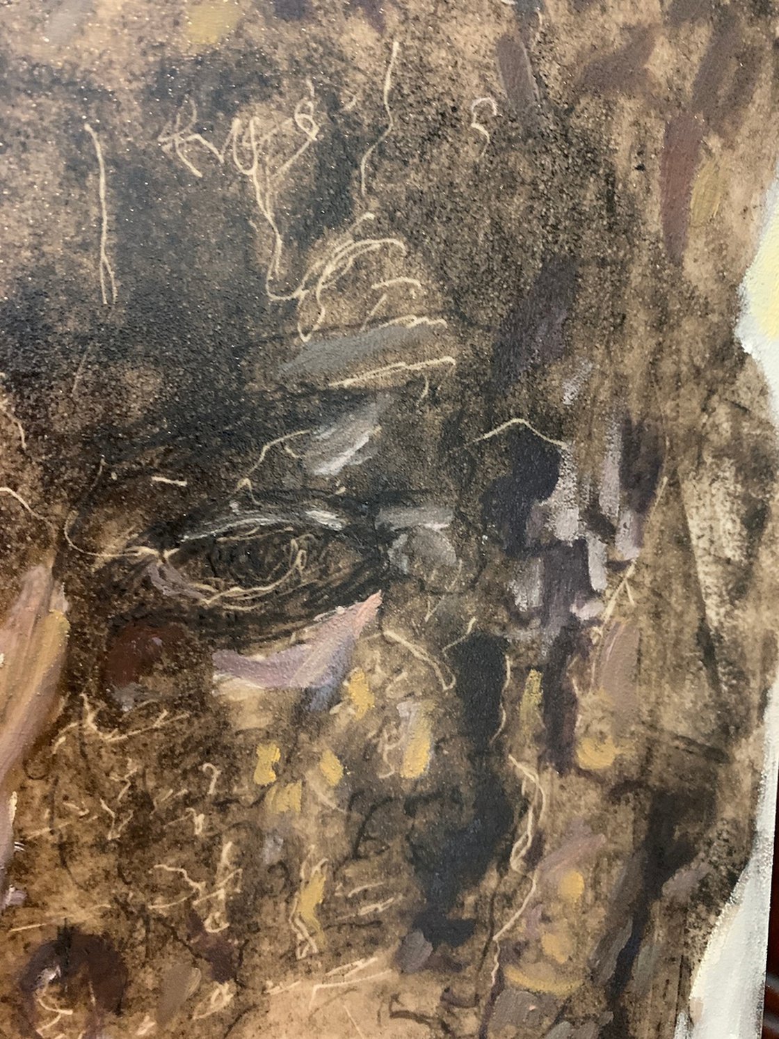 A painting titled 'The Determined by Ryan Louder' by Ryan Louder