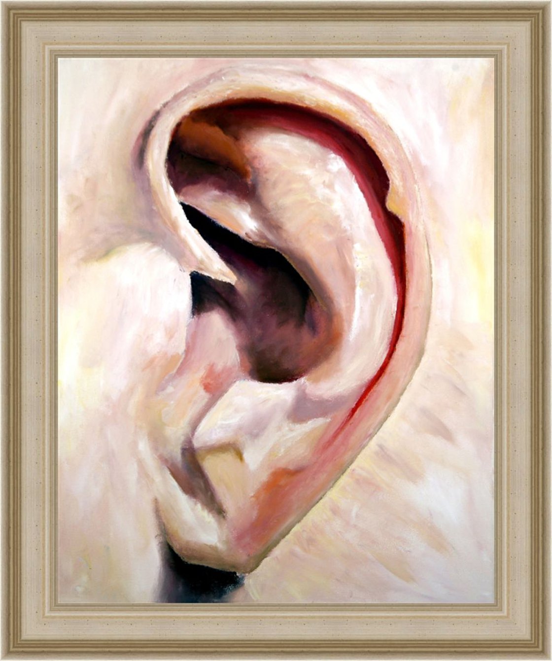 A painting titled 'Ear by Ryan Louder' by Ryan Louder
