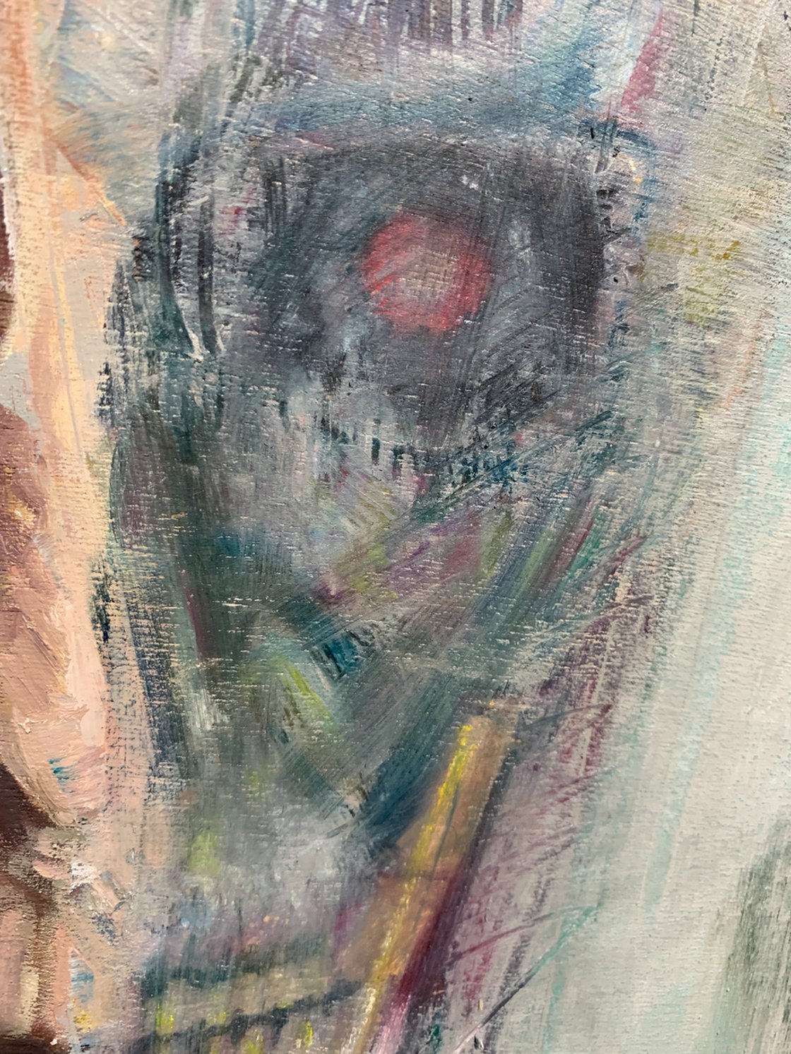 A.I Art Is A Lie 12x16 Oil On Panel by Ryan Louder - Sold