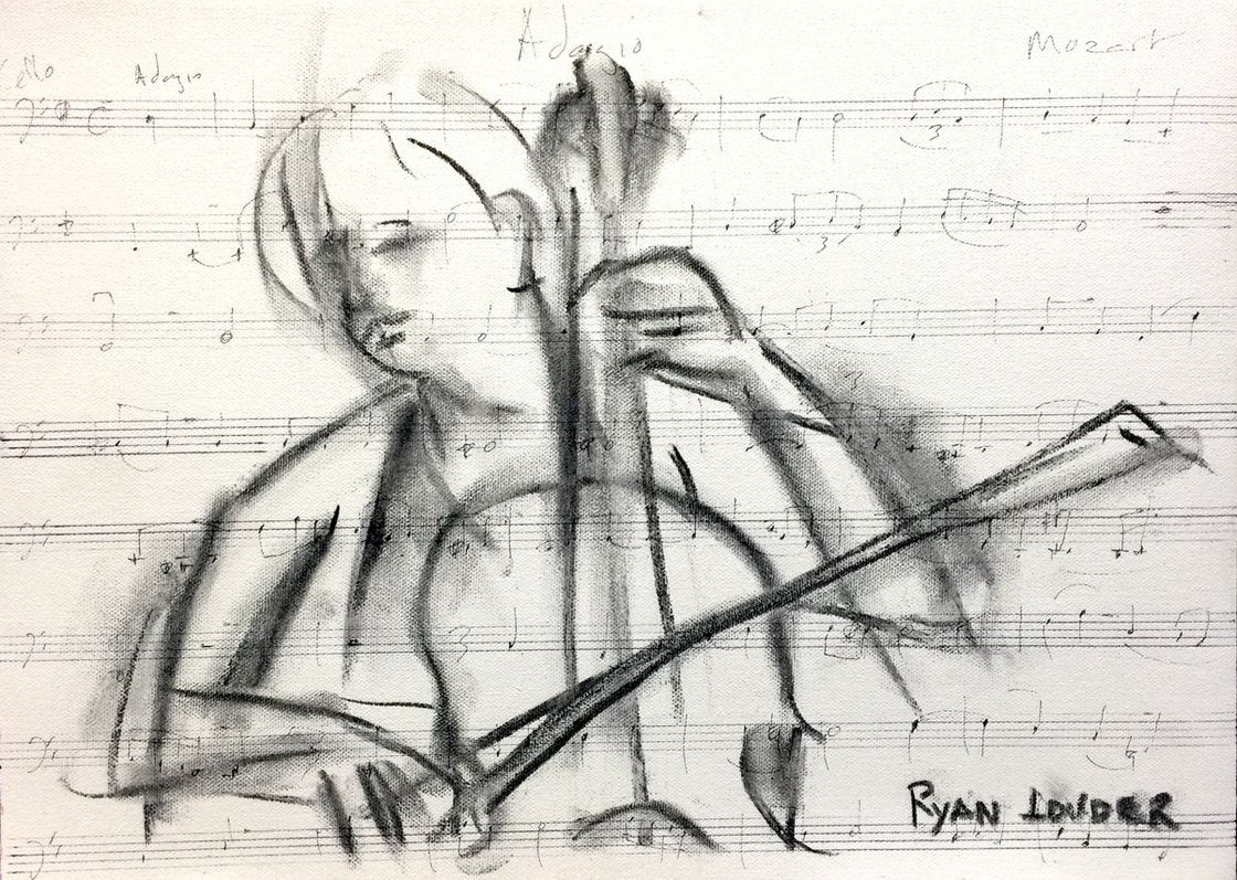 Cellist by Ryan Louder - Sold