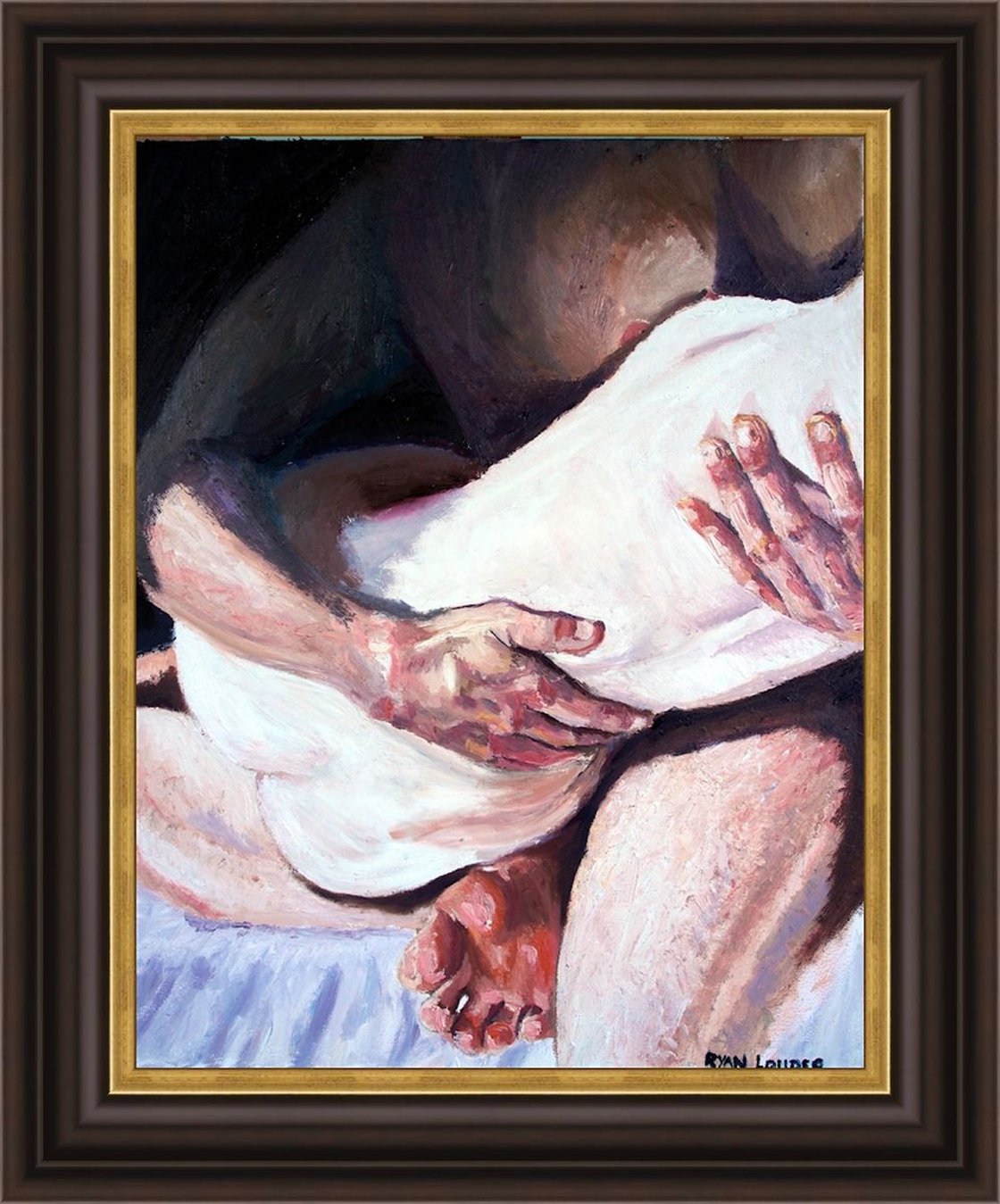 A painting titled 'Nudes by Ryan Louder' by Ryan Louder