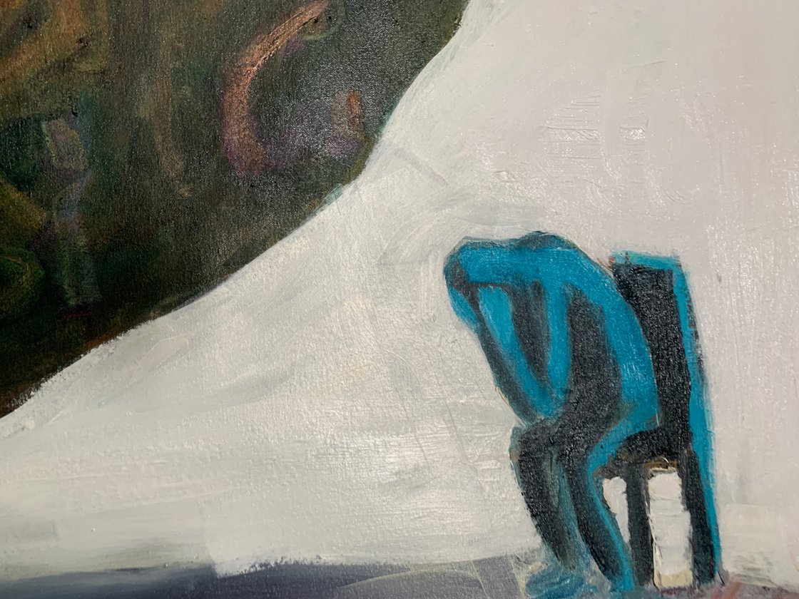 A painting titled 'On The Outside by Ryan Louder' by Ryan Louder