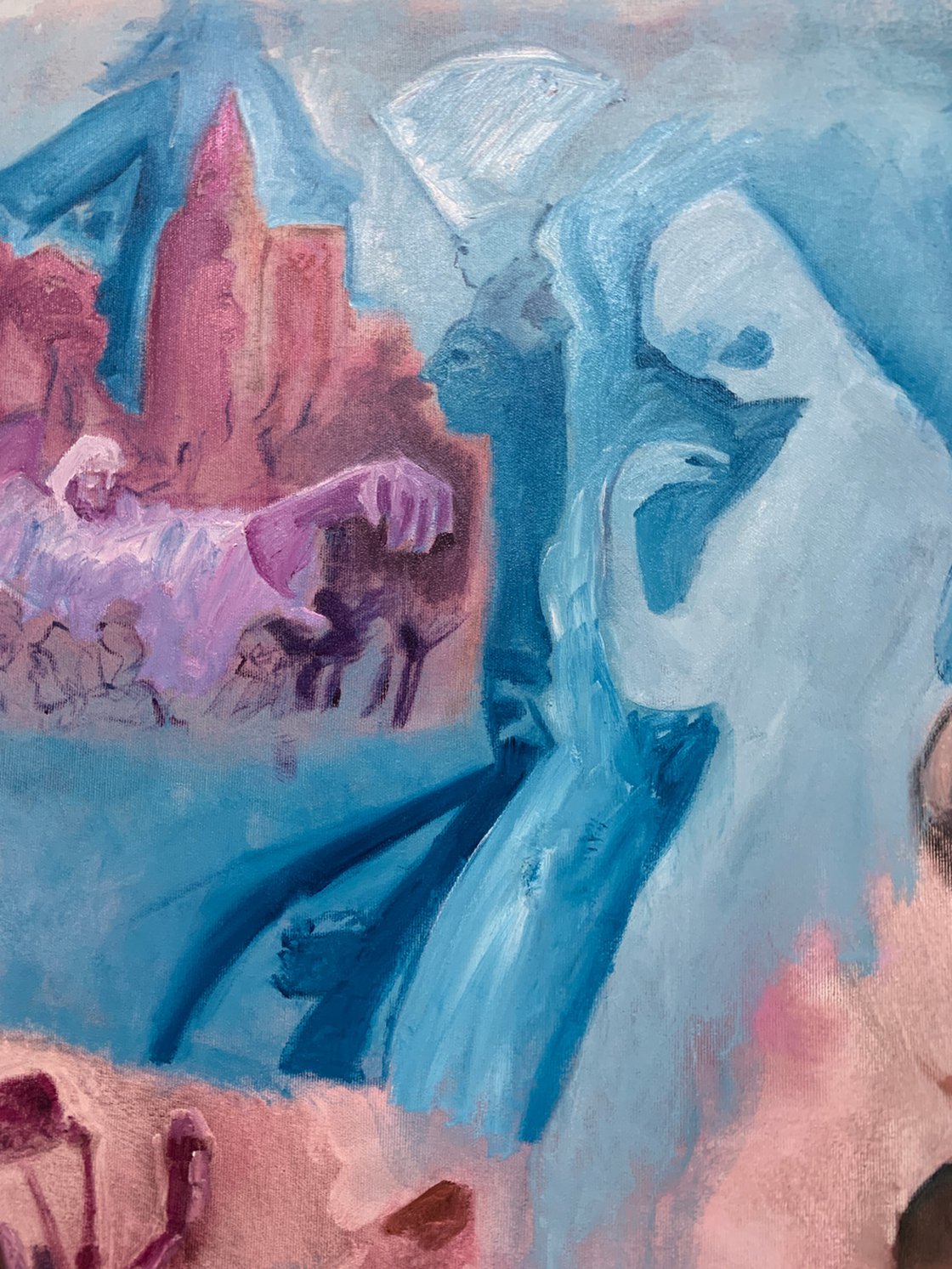 A painting titled 'In A Far Away Land by Ryan Louder' by Ryan Louder
