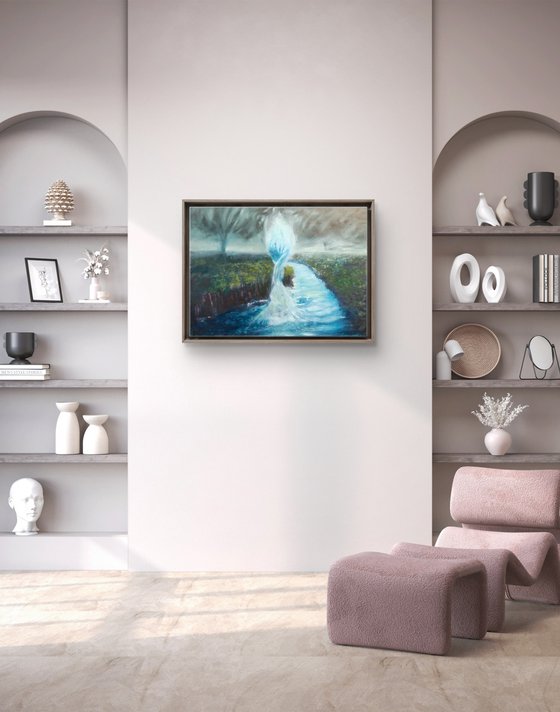 A painting titled 'Tornado by Ryan Louder' by Artworks by Ryan Louder