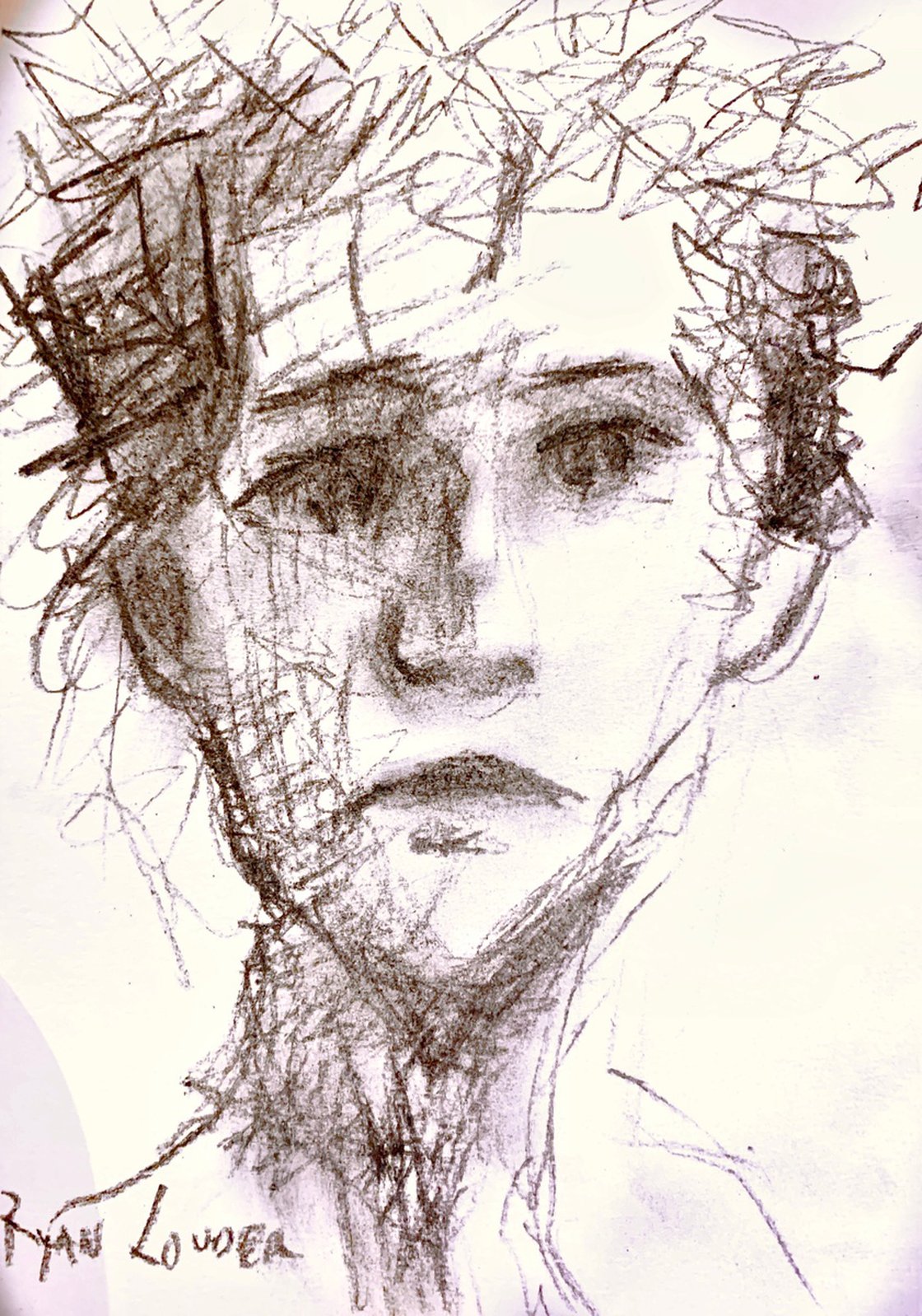The face by Ryan Louder - Sold