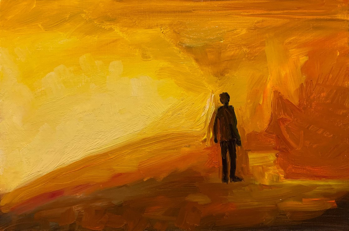Fire Light by Ryan Louder - Sold