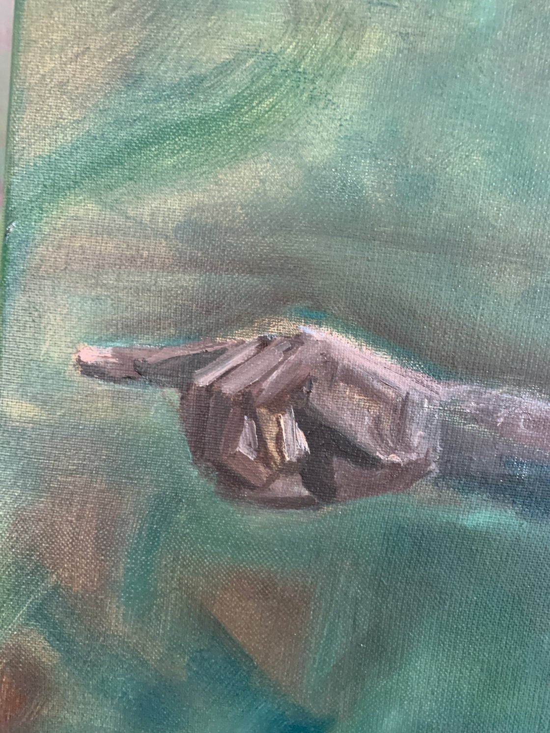 A painting titled 'Nude Male by Ryan Louder' by Ryan Louder