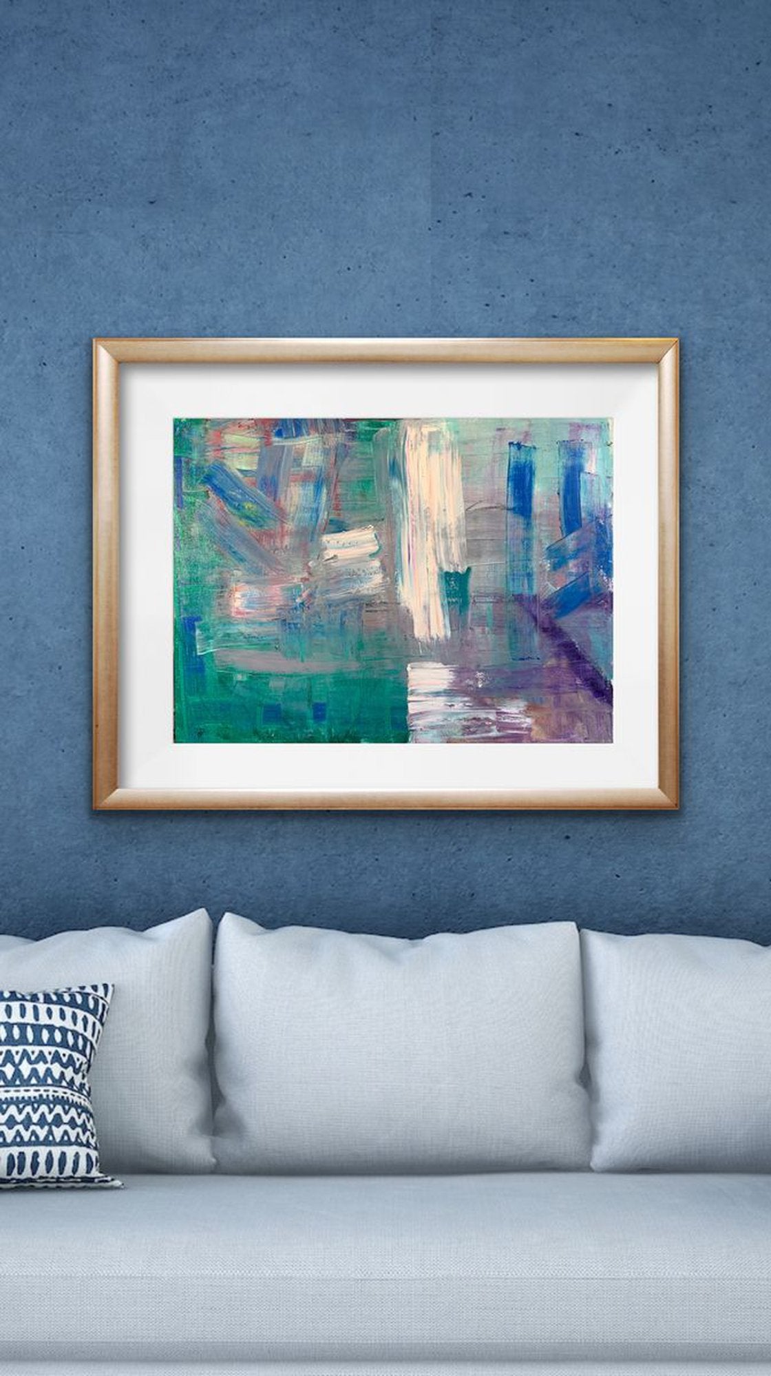 A painting titled 'Abstract Canvas 18x24 by Ryan Louder' by Ryan Louder