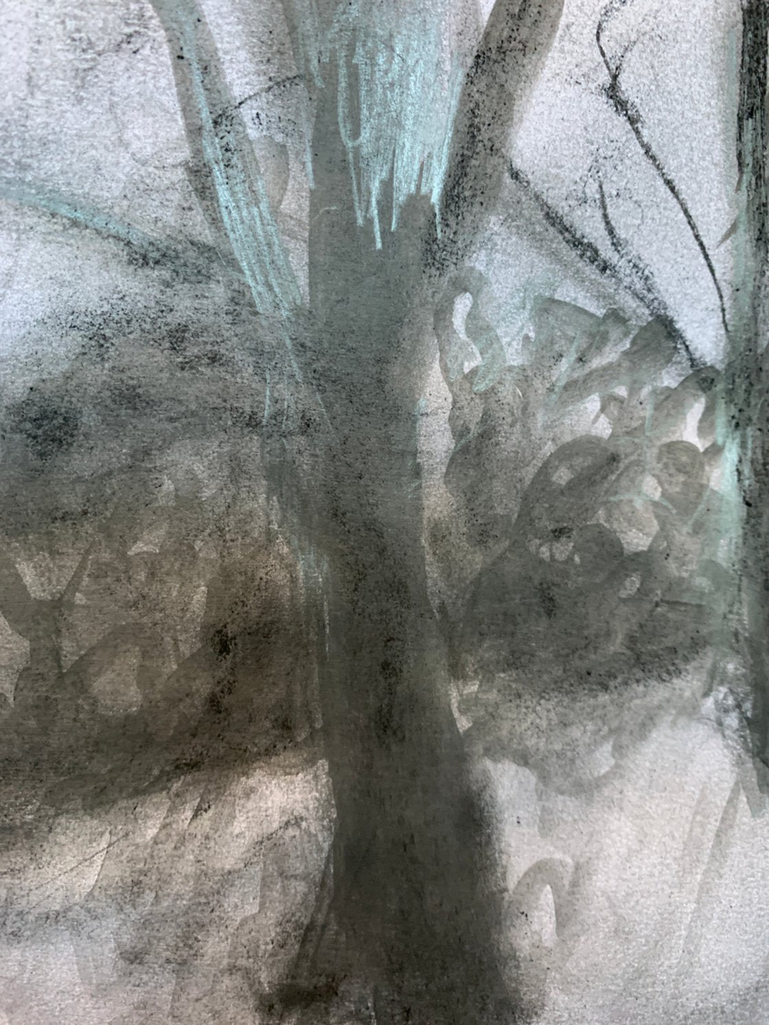 A painting titled 'Tree Shadows at Midday by Ryan Louder' by Ryan Louder