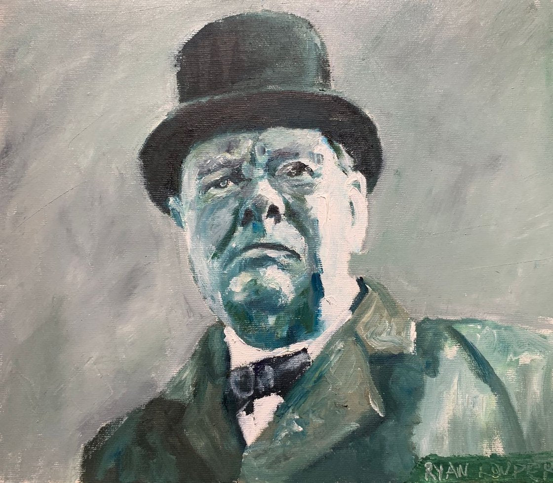 Winston Churchill by Ryan Louder - Sold