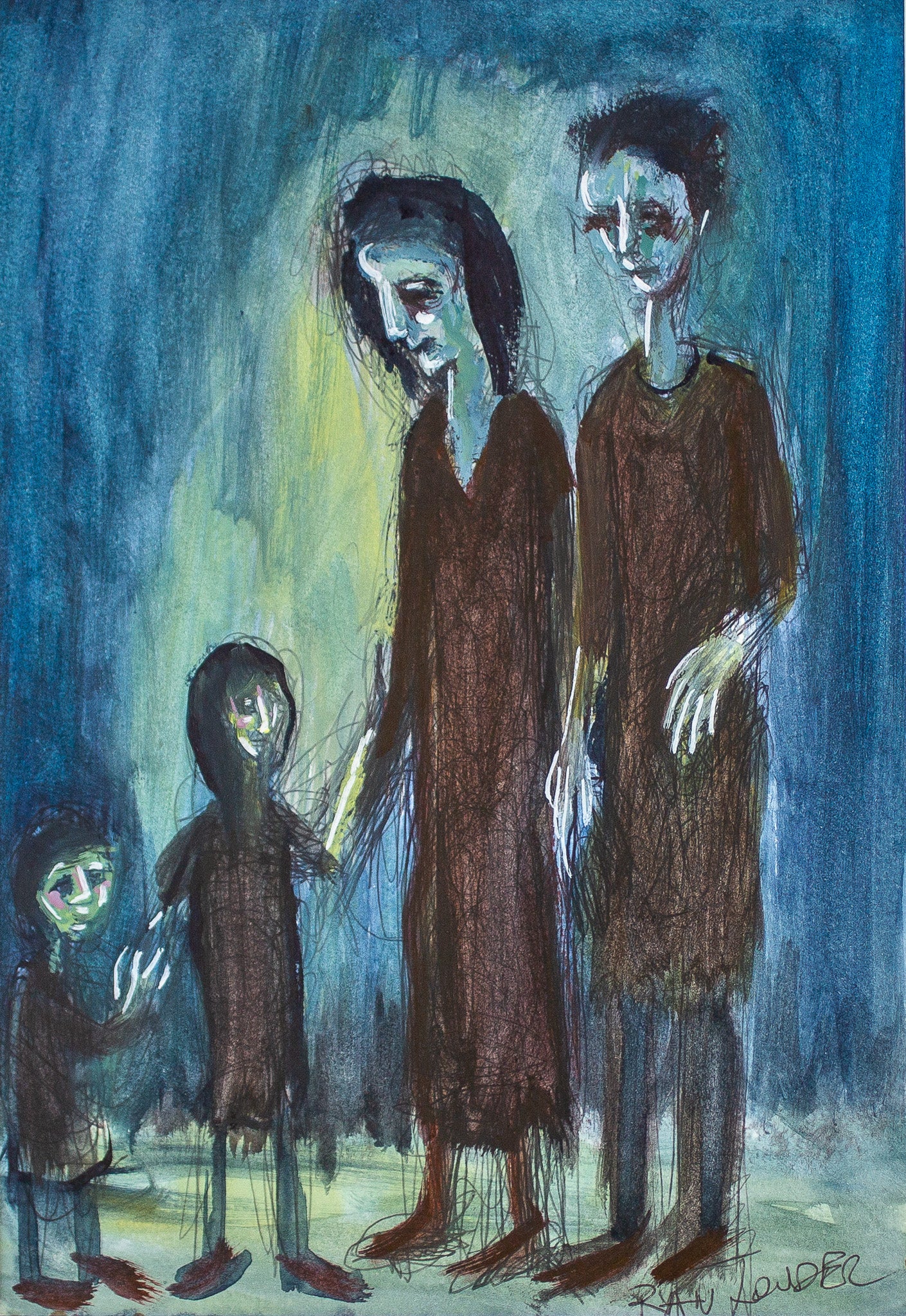 A painting titled 'The Family (original sold)' by London Paintings