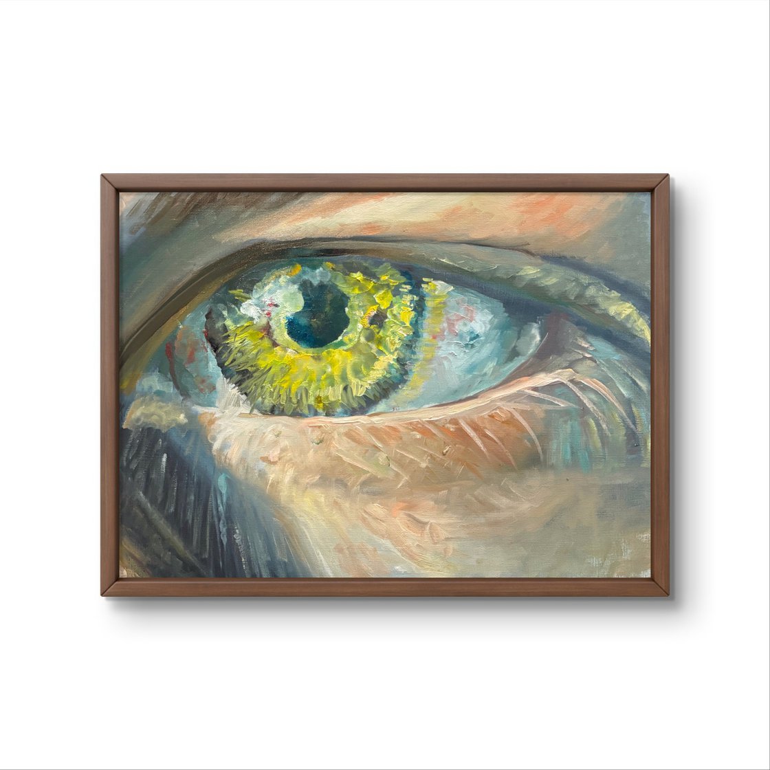 A painting titled 'The Eye by Ryan Louder' by Ryan Louder