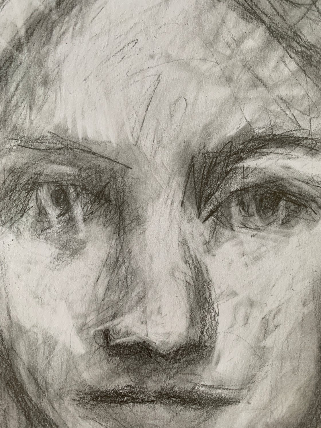 A painting titled 'Drawing of Girl by Ryan Louder' by Ryan Louder