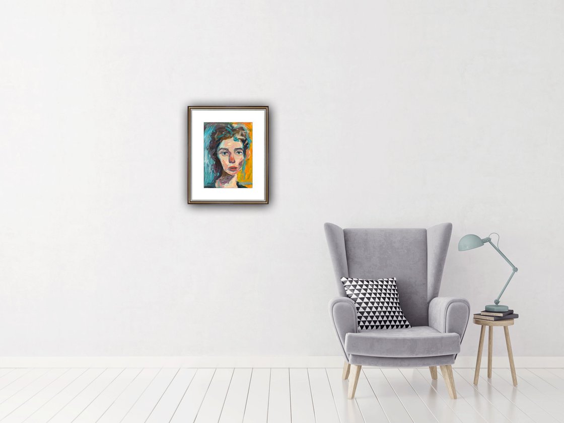 A painting titled 'Portrait Of A Young Woman 2 by Ryan Louder' by Ryan Louder