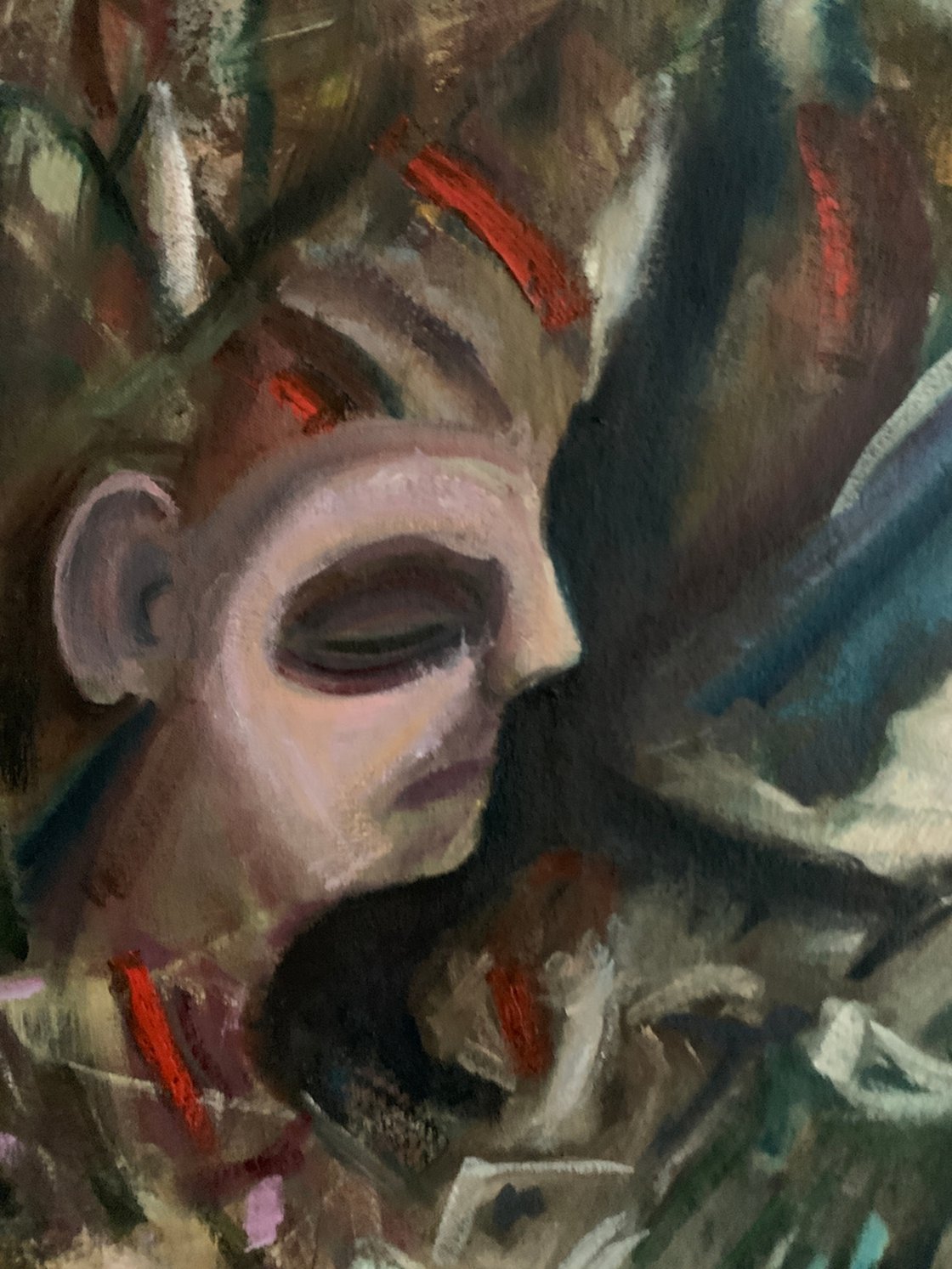 A painting titled 'Pinocchios Dream Of Mother by Ryan Louder' by Ryan Louder